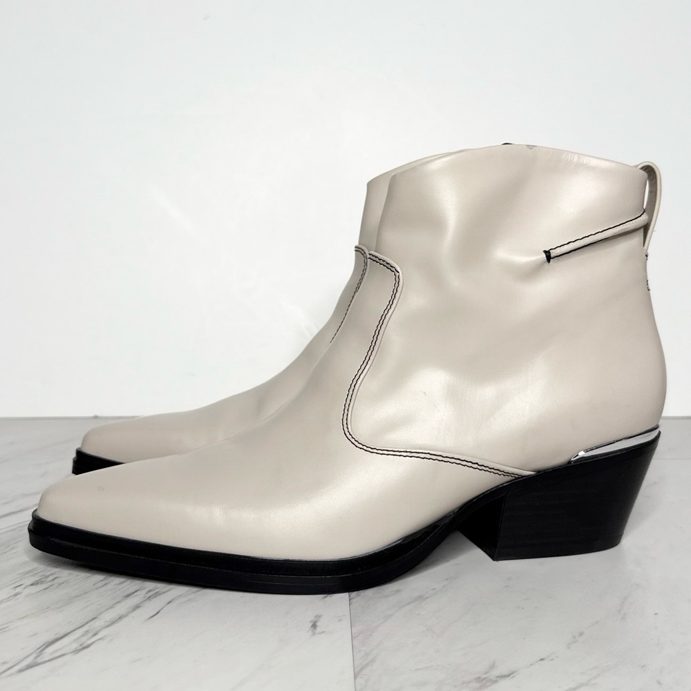 Sarto Franco Sarto Blake Leather Pointy Toe Western Bootie 9M